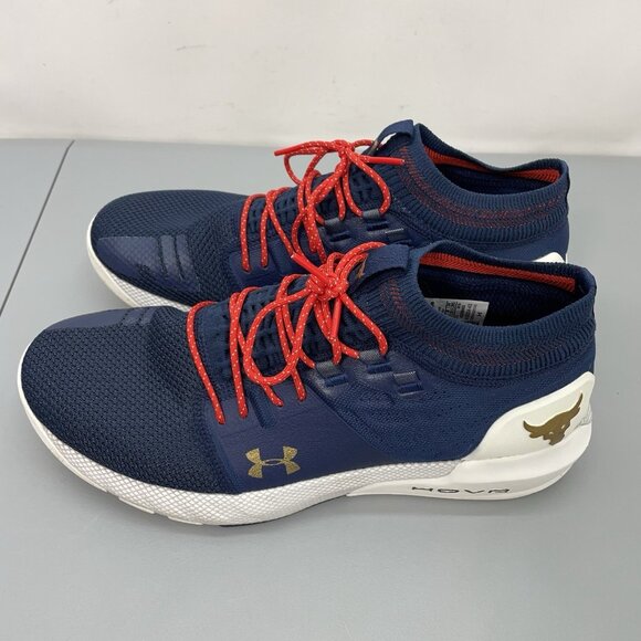 Under Armour Project Rock 2 Training Gym Shoes Sneakers Academy Blue Mens 10.5 - Picture 6 of 13
